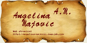 Angelina Majović vizit kartica